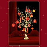 Maxbell Chinese New Year Decoration Artificial Bonsai Charm Pendants Home Decor with Pendant Aureate