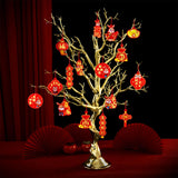 Maxbell Chinese New Year Decoration Artificial Bonsai Charm Pendants Home Decor with Pendant Aureate