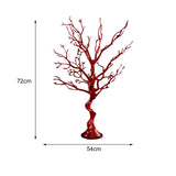 Maxbell Chinese New Year Decoration Artificial Bonsai Charm Pendants Home Decor Only Tree Red