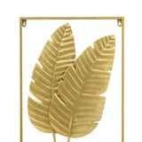 Maxbell Leaves Wall Sculpture Art Hanging Decorative Crafts Ornament for Bedroom Double Leaf