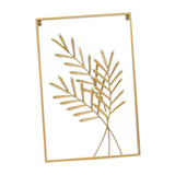 Maxbell Leaves Wall Sculpture Art Hanging Decorative Crafts Ornament for Bedroom Wheat Ear