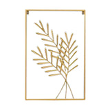 Maxbell Leaves Wall Sculpture Art Hanging Decorative Crafts Ornament for Bedroom Wheat Ear