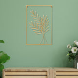 Maxbell Leaves Wall Sculpture Art Hanging Decorative Crafts Ornament for Bedroom Wheat Ear