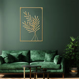 Maxbell Leaves Wall Sculpture Art Hanging Decorative Crafts Ornament for Bedroom Wheat Ear