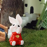 Maxbell Cartoon Rabbit Statue Animal Model Desk Ornament for Office Home Decor 4cmx1.9cm