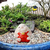 Maxbell Cartoon Rabbit Statue Animal Model Desk Ornament for Office Home Decor 2.3cmx2.9cm