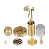Maxbell Professional Brass Incense Making Kit Censer Tool Set for Home Fragrance Set A