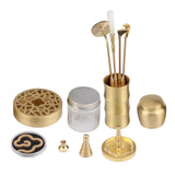 Maxbell Professional Brass Incense Making Kit Censer Tool Set for Home Fragrance Set A