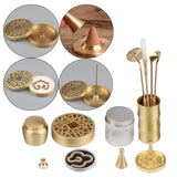 Maxbell Professional Brass Incense Making Kit Censer Tool Set for Home Fragrance Set A