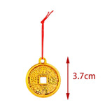 Maxbell 10Pcs Chinese New Year Decorations Red Hanging Ornaments for Wall Decor Single Cash