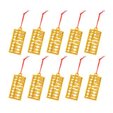 Maxbell Chinese New Year Decorations Pendant for Potted Plants Indoor Outdoor Decor Abacus 10pcs