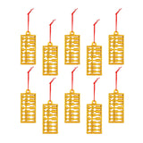 Maxbell Chinese New Year Decorations Pendant for Potted Plants Indoor Outdoor Decor Abacus 10pcs