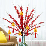 Maxbell Chinese New Year Decorations Pendant for Potted Plants Indoor Outdoor Decor Purse 6pcs