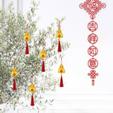 Maxbell Chinese New Year Decorations Pendant for Potted Plants Indoor Outdoor Decor Purse 6pcs