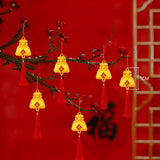 Maxbell Chinese New Year Decorations Pendant for Potted Plants Indoor Outdoor Decor Purse 6pcs