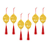 Maxbell Chinese New Year Decorations Pendant for Potted Plants Indoor Outdoor Decor Tree 6pcs