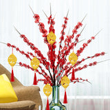 Maxbell Chinese New Year Decorations Pendant for Potted Plants Indoor Outdoor Decor Tree 6pcs