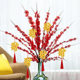 Maxbell Chinese New Year Decorations Pendant for Potted Plants Indoor Outdoor Decor Cai character 6pcs