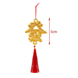Maxbell Chinese New Year Decorations Pendant for Potted Plants Indoor Outdoor Decor Fa character 6pcs