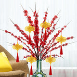 Maxbell Chinese New Year Decorations Pendant for Potted Plants Indoor Outdoor Decor Chinese knot 6pcs