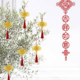Maxbell Chinese New Year Decorations Pendant for Potted Plants Indoor Outdoor Decor Chinese knot 6pcs