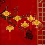 Maxbell Chinese New Year Decorations Pendant for Potted Plants Indoor Outdoor Decor Chinese knot 6pcs