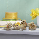 Maxbell 4 Pieces Ceramic Rabbit Figurine Statue Modern Collection for Party Tabletop