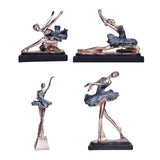 Maxbell European Style Ballet Dancer Figurine Gift Resin for Entrance Shelf Garden A