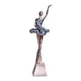 Maxbell European Style Ballet Dancer Figurine Gift Resin for Entrance Shelf Garden A