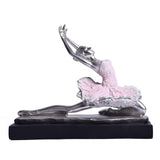 Maxbell European Style Ballet Dancer Figurine Gift Resin for Entrance Shelf Garden A