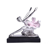 Maxbell European Style Ballet Dancer Figurine Gift Resin for Entrance Shelf Garden A