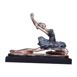 Maxbell European Style Ballet Dancer Figurine Gift Resin for Entrance Shelf Garden A