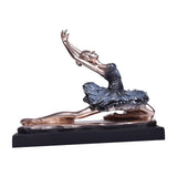 Maxbell European Style Ballet Dancer Figurine Gift Resin for Entrance Shelf Garden A
