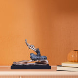 Maxbell European Style Ballet Dancer Figurine Gift Resin for Entrance Shelf Garden A