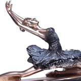 Maxbell European Style Ballet Dancer Figurine Gift Resin for Entrance Shelf Garden A