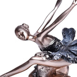Maxbell European Style Ballet Dancer Figurine Gift Resin for Entrance Shelf Garden B