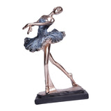 Maxbell European Style Ballet Dancer Figurine Gift Resin for Entrance Shelf Garden C