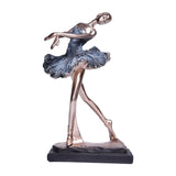 Maxbell European Style Ballet Dancer Figurine Gift Resin for Entrance Shelf Garden C