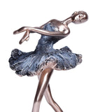 Maxbell European Style Ballet Dancer Figurine Gift Resin for Entrance Shelf Garden C