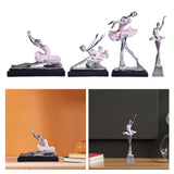 Maxbell Ballet Dancer Sculpture Ornament Artwork Collectiom for Table Living Room A