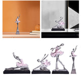 Maxbell Ballet Dancer Sculpture Ornament Artwork Collectiom for Table Living Room A