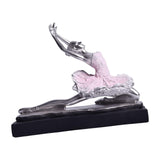 Maxbell Ballet Dancer Sculpture Ornament Artwork Collectiom for Table Living Room A