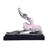Maxbell Ballet Dancer Sculpture Ornament Artwork Collectiom for Table Living Room A