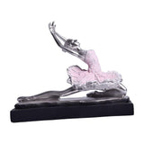 Maxbell Ballet Dancer Sculpture Ornament Artwork Collectiom for Table Living Room A