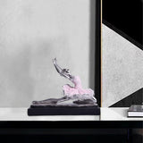 Maxbell Ballet Dancer Sculpture Ornament Artwork Collectiom for Table Living Room A
