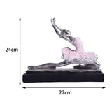 Maxbell Ballet Dancer Sculpture Ornament Artwork Collectiom for Table Living Room A