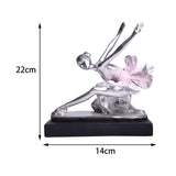 Maxbell Ballet Dancer Sculpture Ornament Artwork Collectiom for Table Living Room B