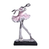 Maxbell Ballet Dancer Sculpture Ornament Artwork Collectiom for Table Living Room C