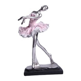 Maxbell Ballet Dancer Sculpture Ornament Artwork Collectiom for Table Living Room C