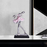 Maxbell Ballet Dancer Sculpture Ornament Artwork Collectiom for Table Living Room C